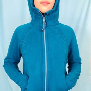 SCUBA HOODIE IN TURQUOISE